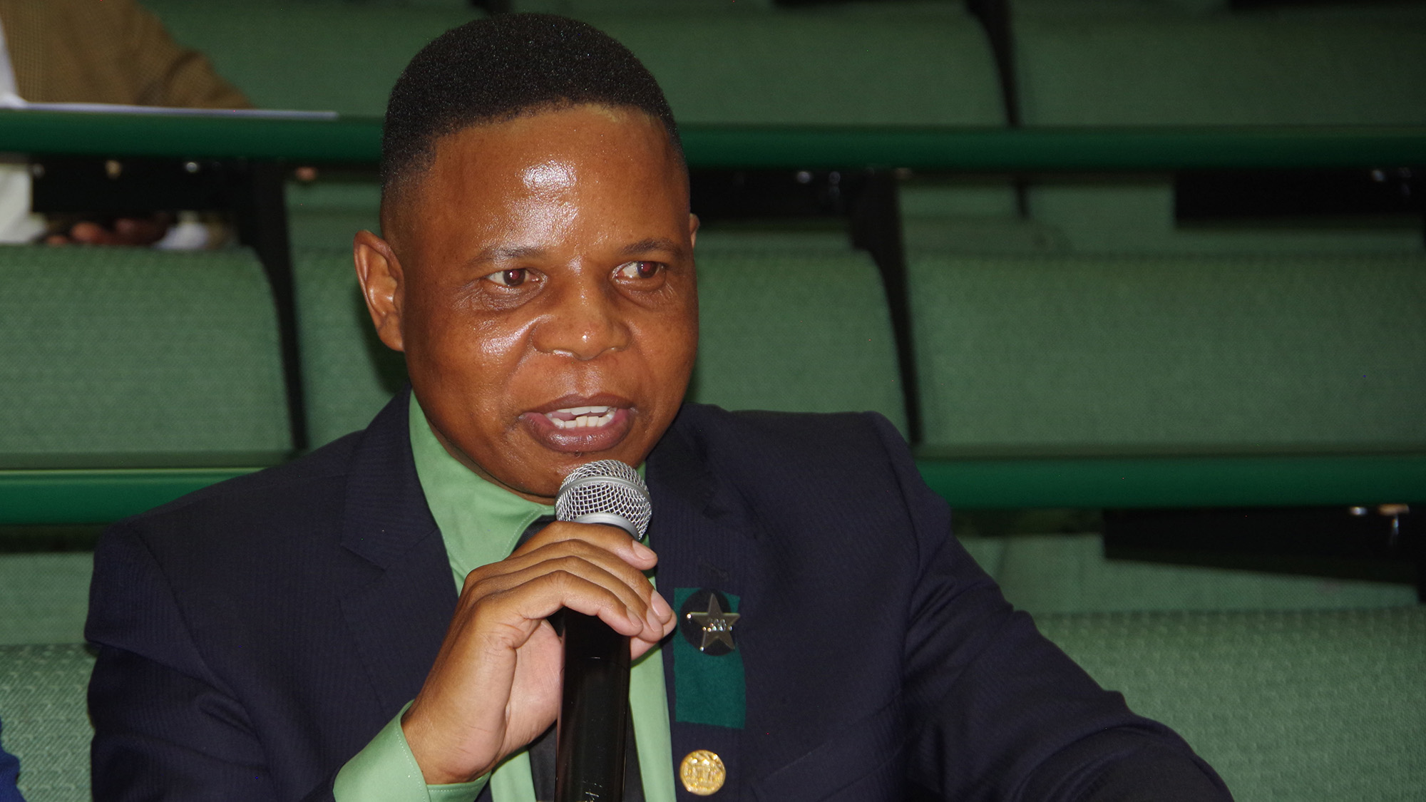 Pakane Matau who spoke on behalf of the ZCC Star at the meeting.